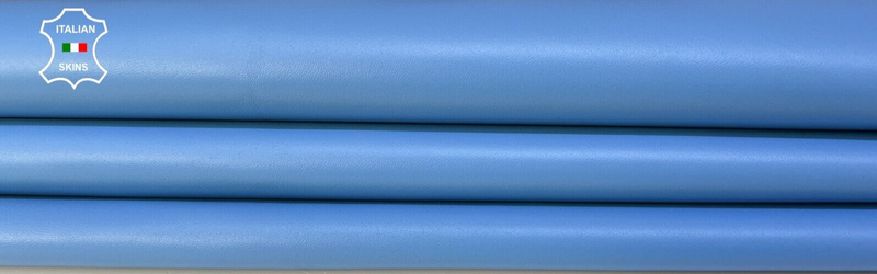 BLUE Italian Lambskin Lamb Sheep leather hide hides Bookbinding 5sqf 0.8mm B9787