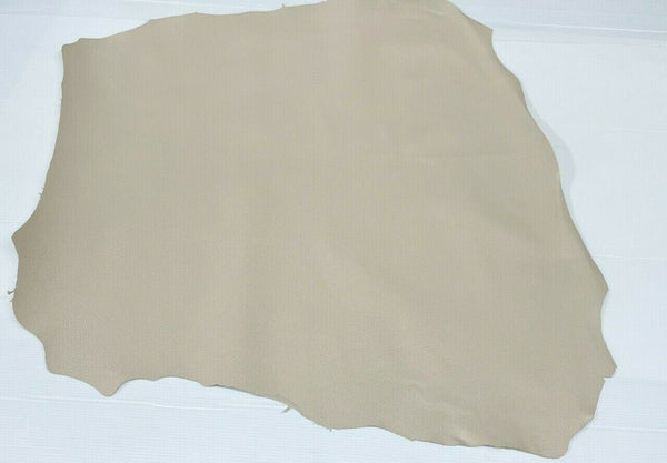 PEBBLE GRAINY IVORY Italian Goatskin leather skin skins hides 5sqf 0.7mm #A7580