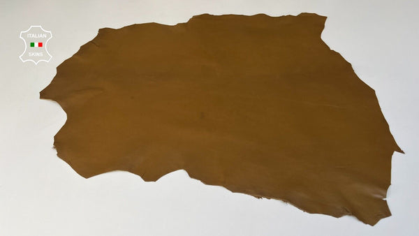 OLIVE BROWN Soft Italian Lambskin leather hides Bookbinding 5+sqf 0.7mm #B8942