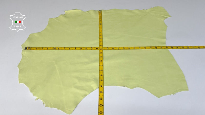 LIME YELLOW Soft Italian Lambskin Sheep leather Bookbinding  4sqf 0.8mm #B8745