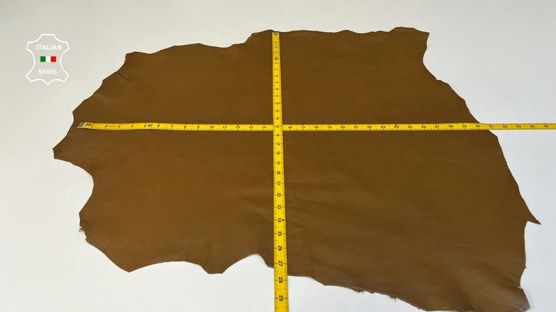 OLIVE BROWN Soft Italian Lambskin leather hides Bookbinding 5+sqf 0.7mm #B8942