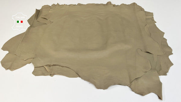 KHAKI ARMY VEGETABLE TAN Soft Italian Lambskin leather 4 skins 20sqf 0.9mm B4866