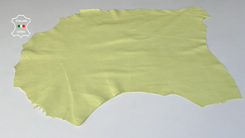 LIME YELLOW Soft Italian Lambskin Sheep leather Bookbinding  4sqf 0.8mm #B8745