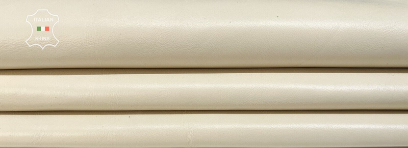 IVORY Soft Italian Lambskin Sheep leather hides Bookbinding 5sqf 0.9mm #B8259