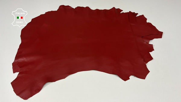 WINE BRIC RED Grainy soft Italian Lambskin leather 2 skins total 10sqf 0.7mm