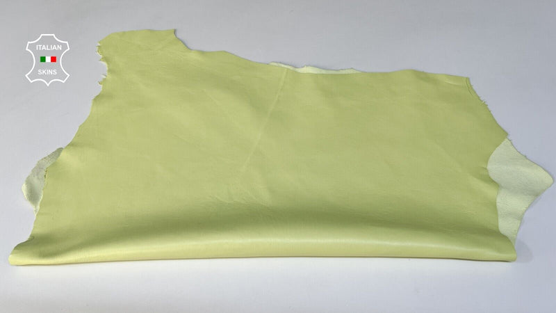 LIME YELLOW Soft Italian Lambskin Sheep leather Bookbinding  4sqf 0.8mm #B8745