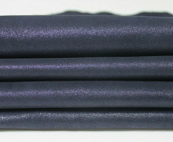 DARK BLUE SUEDE PEARLIZED shimmer Lambskin leather 2 skins 0.6mm 6sqf #A5710