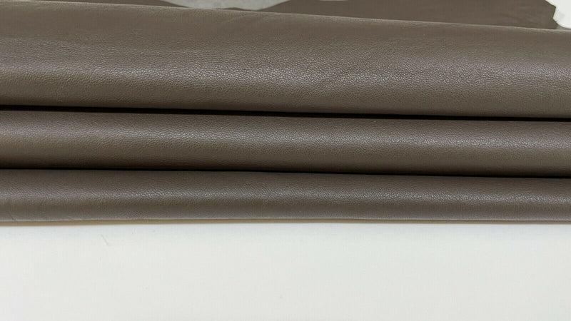 TAUPE BROWN Italian Lambskin Lamb sheep leather skin hide 6sqf 0.9mm #A9019