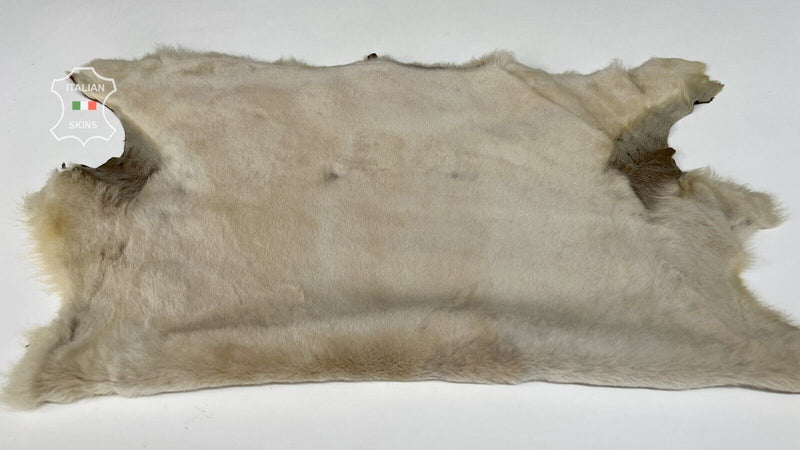 BEIGE DISTRESSED SAND Short Hair sheepskin shearling fur leather 22"X32" #B7242