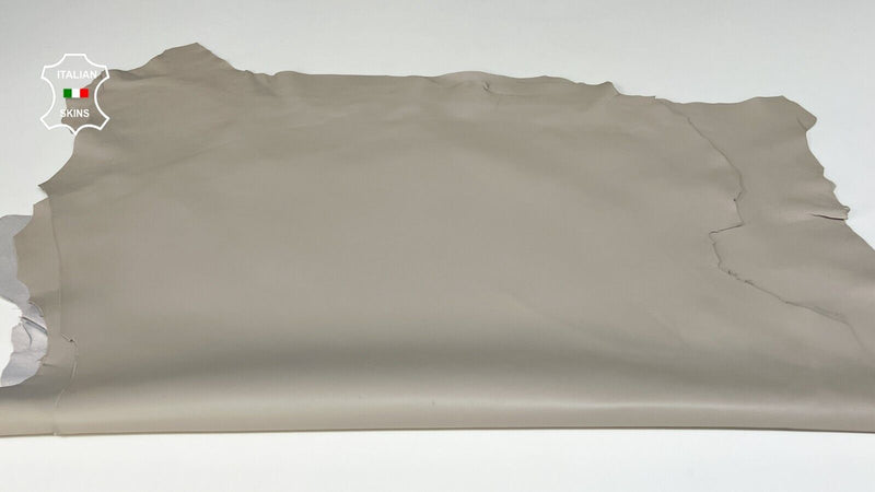 LIGHT GRAY Thick Soft Italian Lamb Sheep leather hide 2 skins 14sqf 1.1mm #B8556