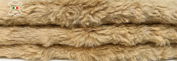 SAND SHORT Soft Hair On sheepskin Lamb shearling Fur leather hides 14"X23" B8700