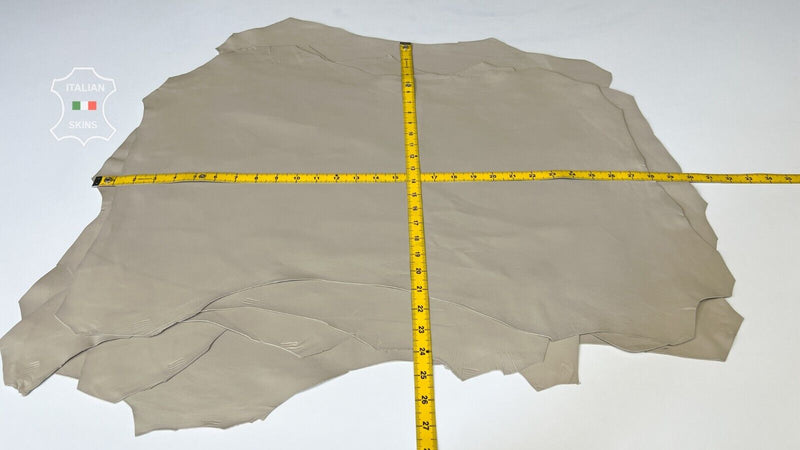 BEIGE Thick Italian Lambskin Sheep leather 5 skins 18sqf 1.2mm #B7357