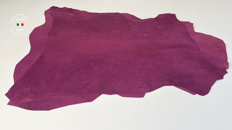 NATURAL PURPLE NAKED Italian Lambskin leather hides 2 skins 13sqf 1.0mm #B9249