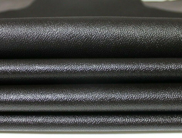 PEBBLE GRAINY DARK BROWN textured thin Lambskin leather 4 skins 20sqf 0.5mm