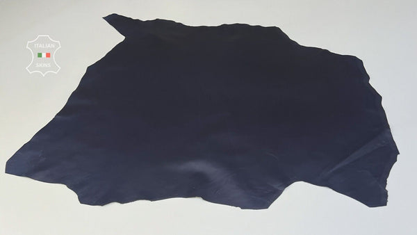 DARK BLUE Thin Soft Italian Lambskin Lamb Sheep Leather hides 6sqf 0.5mm #B7972