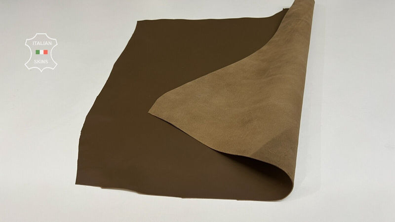 CAPPUCCINO BROWN Soft Italian Lambskin leather Bookbinding 3+sqf 0.9mm #B8257