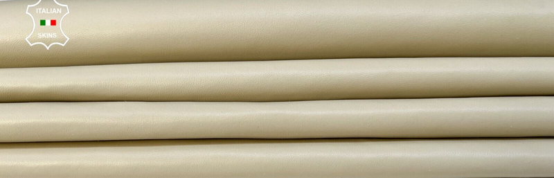 BEIGE Soft Italian Lambskin Sheep leather Bookbinding 4 skins 20sqf 0.8mm #B9475