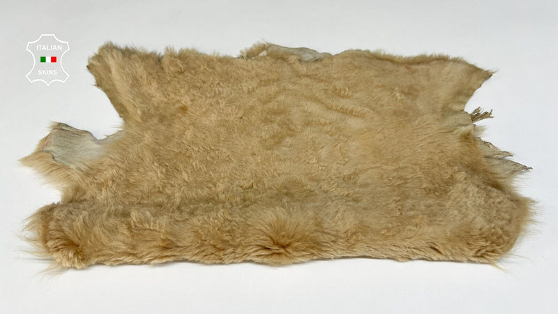 SAND SHORT Soft Hair On sheepskin Lamb shearling Fur leather hides 14"X23" B8700