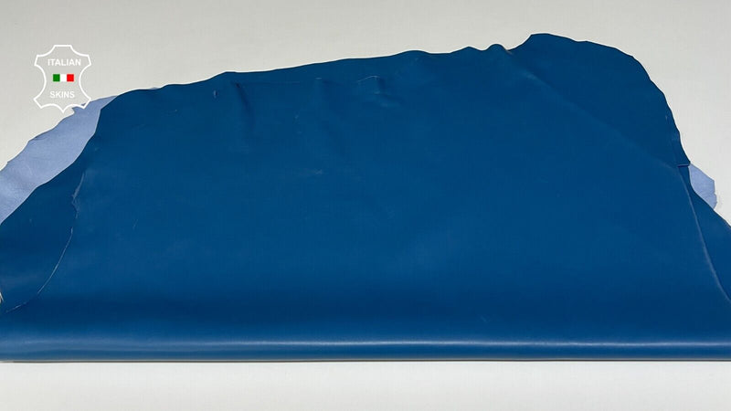 BLUE Thick Soft Italian Lambskin Sheep leather hides 2 skins 12+sqf 1.1mm #B9026