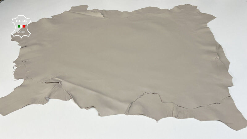 LIGHT GRAY Thick Soft Italian Lamb Sheep leather hide 2 skins 14sqf 1.1mm #B8556