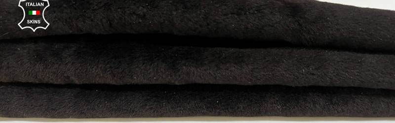 DARK BROWN SHORT Soft Hair On sheepskin Lamb shearling fur leather 23"X23" B8689