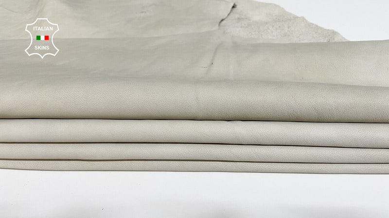 UNDYED BONES CHROME PROCESS DYE NAKED Italian Lambskin leather 7sqf 0.6mm #B2597