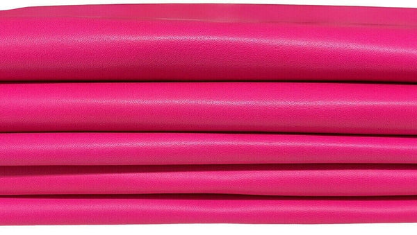 NEON PINK Italian lambskin Lamb sheep leather hides skin skins 8sqf 1.0mm #A8332