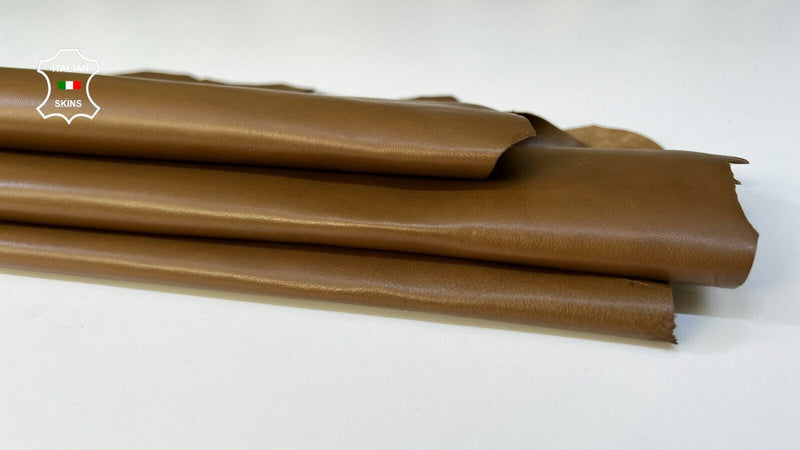 OLIVE BROWN Soft Italian Lambskin leather hides Bookbinding 5+sqf 0.7mm #B8942