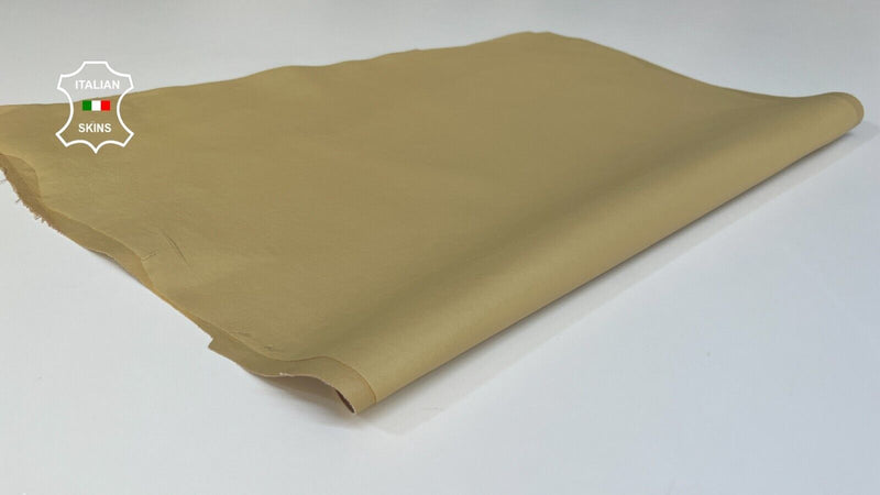 BEIGE Soft Stretch Lambskin leather  hides Bookbinding legging 4sqf 0.8mm #B3693