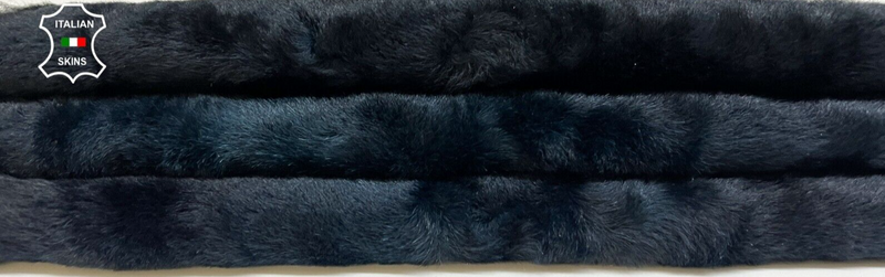 DARK TEAL SHORT Hair On sheepskin Lamb shearling fur leather hides 16"X21" B8656