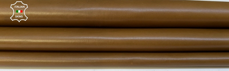 OLIVE BROWN Soft Italian Lambskin leather hides Bookbinding 5+sqf 0.7mm #B8942