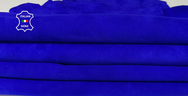 ROYAL BLUE SUEDE Italian Goatskin Goat wholesale leather skins 0.5mm to 1.2 mm