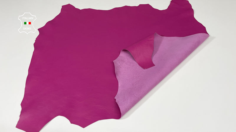 PINK MAGENTA smooth Italian genuine Lambskin Lamb Sheep leather skins hides 0.5mm to 1.2mm