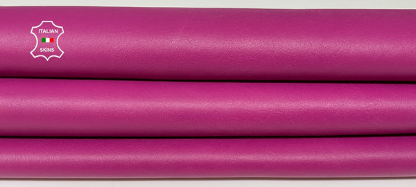 PINK MAGENTA smooth Italian genuine Lambskin Lamb Sheep leather skins hides 0.5mm to 1.2mm