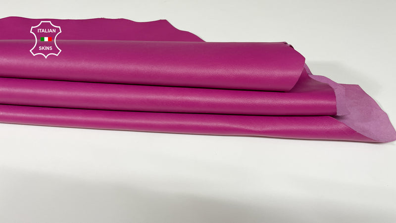 PINK MAGENTA smooth Italian genuine Lambskin Lamb Sheep leather skins hides 0.5mm to 1.2mm