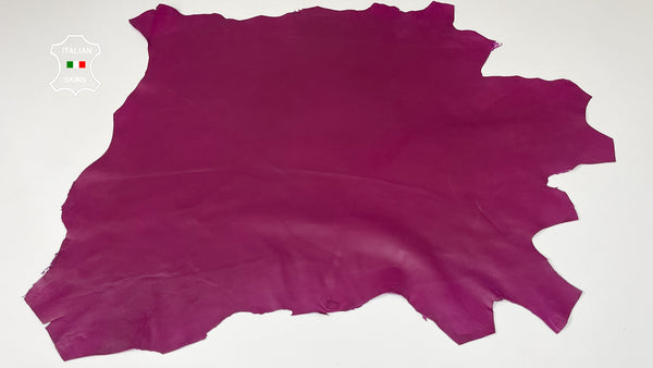 MULBERRY DEEP MAGENTA smooth Italian genuine Lambskin Lamb Sheep leather skins hides 0.5mm to 1.2mm