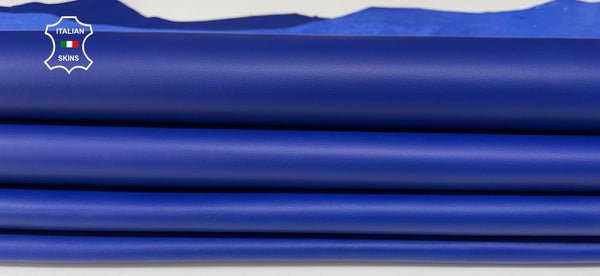 COBALT BLUE smooth Italian genuine Lambskin Lamb Sheep leather skins hides 0.5mm to 1.2mm