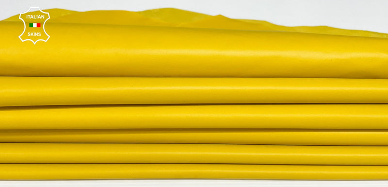 TRUE YELLOW Italian lambskin lamb sheep wholesale leather skins 0.5mm to 1.2 mm