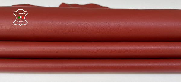 BRIC RED Italian genuine Lambskin Lamb Sheep leather skins hides 0.5mm to 1.2mm