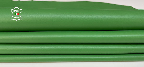 PEAS GREEN Italian genuine Lambskin Lamb Sheep leather skins hides 0.5mm to 1.2mm