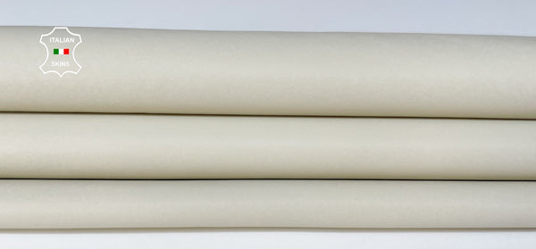 BONES IVORY Italian genuine Lambskin Lamb Sheep leather skins hides 0.5mm to 1.2mm