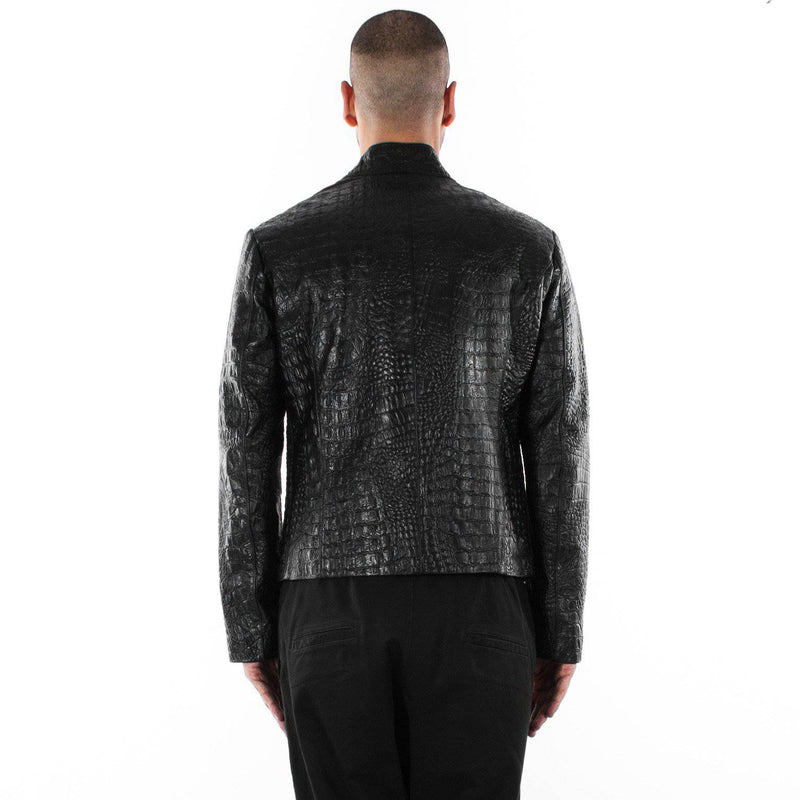 100% Real Crocodile / Alligator Leather Jacket Made To Measure