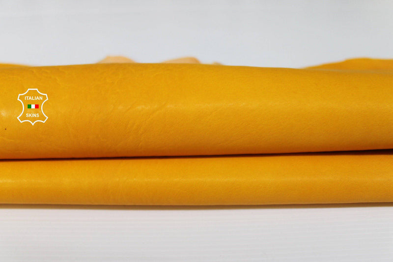 MANGO YELLOW vegetable tan Italian lambskin lamb sheep wholesale leather skins 0.5mm to 1.2 mm